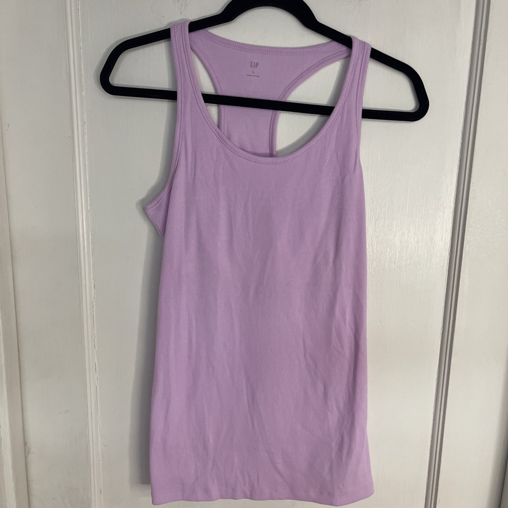 New Gap Modern Pink Tank Top Sleeveless Summer Bright Womens Large Ribbed